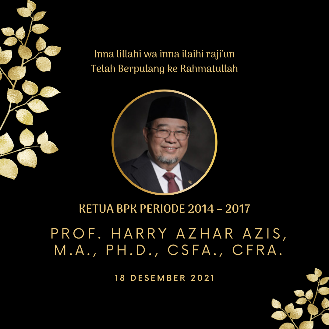 Prof Harry Azhar Azis M A Ph D Csfa Cfra Bpk Ri Perwakilan