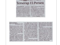 Anggaran Baru Terserap 15 Persen (Copy)